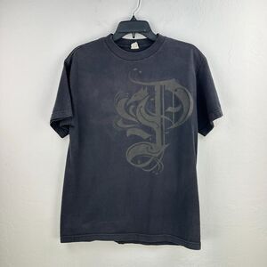 Phoenician Tshirt Mens M Black Cotton Short Sleeve Crew‎ Neck Grunge Tee